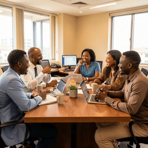 Professional woman working